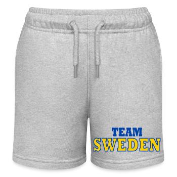 Suède - Short de jogging enfant bio Stanley/Stella - gris chiné - Devant