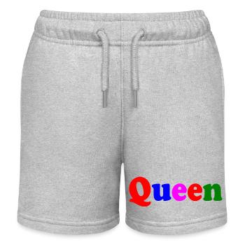 QUEEN - Kids Organic Sweat Shorts by Stanley/Stella - heather grey - Front