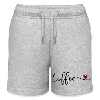 Kaffee - Kinder Organic Joggingshorts Mini Bolter von Stanley/Stella - Grau meliert - Vorne