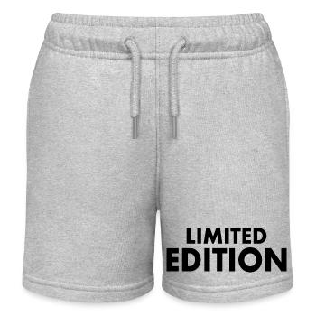 Limited edition - Short de jogging enfant bio Stanley/Stella - gris chiné - Devant