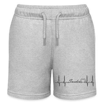 Suède - Short de jogging enfant bio Stanley/Stella - gris chiné - Devant