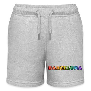 Gay Pride de Barcelone - Short de jogging enfant bio Stanley/Stella - gris chiné - Devant
