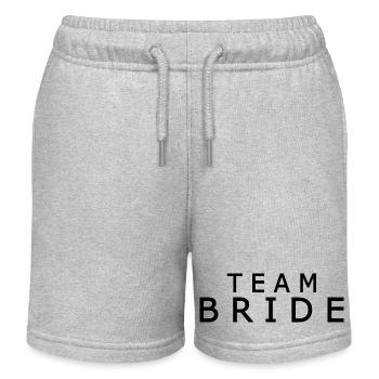 Team bride - Kids Organic Sweat Shorts by Stanley/Stella - heather grey - Front