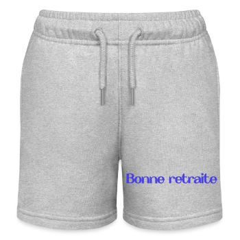 RETIREMENT. RETIREMENT. RETIRED. RETIREMENT - Kids Organic Sweat Shorts by Stanley/Stella - heather grey - Front