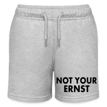Not your ernst - Kinder Organic Joggingshorts Mini Bolter von Stanley/Stella - Grau meliert - Vorne