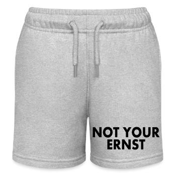 Not your ernst - Kinder Organic Joggingshorts Mini Bolter von Stanley/Stella - Grau meliert - Vorne
