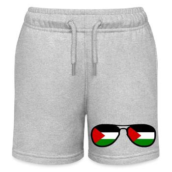 palestina - Kids Organic Sweat Shorts by Stanley/Stella - heather grey - Front