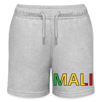 Drapeau Mali - Short de jogging enfant bio Stanley/Stella - gris chiné - Devant