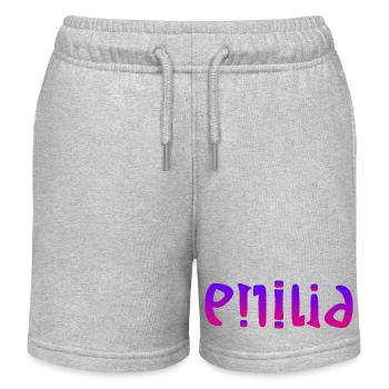 Emilia - Short de jogging enfant bio Stanley/Stella - gris chiné - Devant