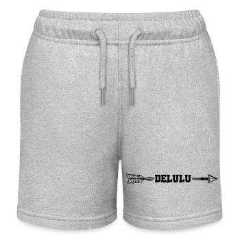 delulu pfeil - Kinder Organic Joggingshorts Mini Bolter von Stanley/Stella - Grau meliert - Vorne