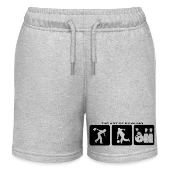 Bowling Bowling Pins Sports Bowling Club Jersey - Kids Organic Sweat Shorts by Stanley/Stella - heather grey - Front