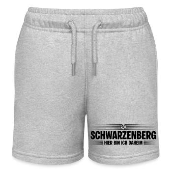 Schwarzenberg Erzgebirge - Kinder Organic Joggingshorts Mini Bolter von Stanley/Stella - Grau meliert - Vorne