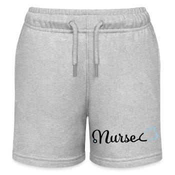 Krankenschwester - Kinder Organic Joggingshorts Mini Bolter von Stanley/Stella - Grau meliert - Vorne