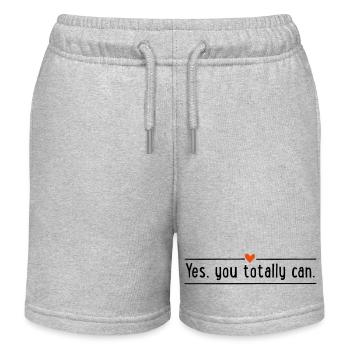 Yes, you totally can - Kinder Organic Joggingshorts Mini Bolter von Stanley/Stella - Grau meliert - Vorne