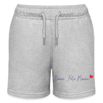 MOTHER'S DAY. HAPPY GRANDMA'S DAY. I LOVE YOU GRANNY. - Kids Organic Sweat Shorts by Stanley/Stella - heather grey - Front