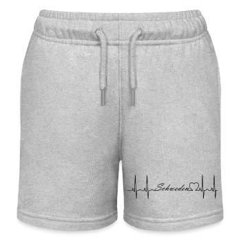Schweden - Kinder Organic Joggingshorts Mini Bolter von Stanley/Stella - Grau meliert - Vorne