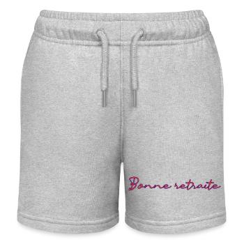 RETRAITE. RETRAITE. RETRAITEE. RETRAITE - Short de jogging enfant bio Stanley/Stella - gris chiné - Devant