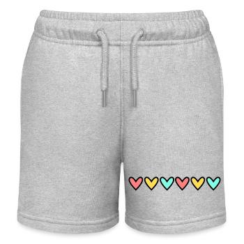100. 100 YEARS. 100th ANNIVERSARY. 100 BIRTHDAY - Kids Organic Sweat Shorts by Stanley/Stella - heather grey - Front