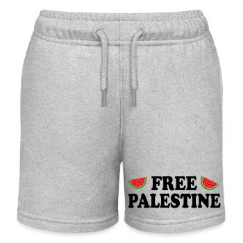 Free palestine - Kids Organic Sweat Shorts by Stanley/Stella - heather grey - Front
