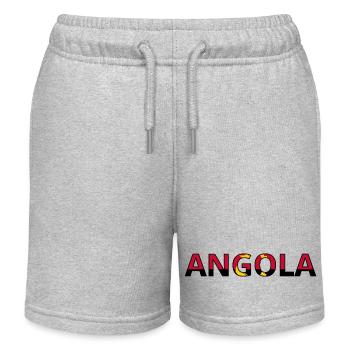 Drapeau Angola - Short de jogging enfant bio Stanley/Stella - gris chiné - Devant