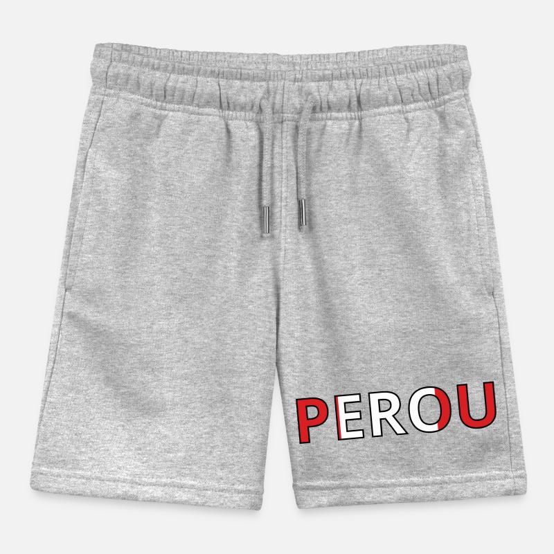 Drapeau Pérou Short de jogging enfant bio Stanley/Stella