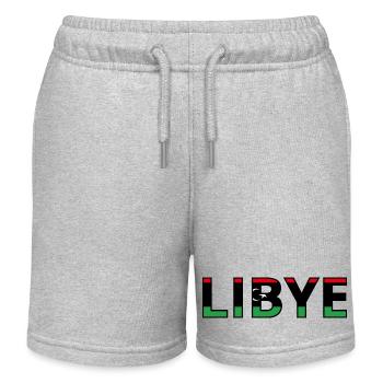 Drapeau Libye - Short de jogging enfant bio Stanley/Stella - gris chiné - Devant