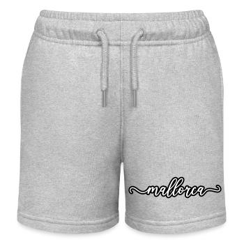 Mallorca Schriftzug - Kinder Organic Joggingshorts Mini Bolter von Stanley/Stella - Grau meliert - Vorne