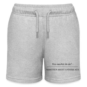 Was machst du da - Kinder Organic Joggingshorts Mini Bolter von Stanley/Stella - Grau meliert - Vorne