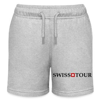Swiss Tour Schweiz - Kinder Organic Joggingshorts Mini Bolter von Stanley/Stella - Grau meliert - Vorne