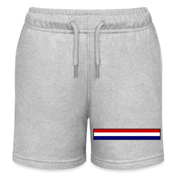 Holland Flagge - Kinder Organic Joggingshorts Mini Bolter von Stanley/Stella - Grau meliert - Vorne