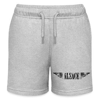 T-shirt Alsace Force - Short de jogging enfant bio Stanley/Stella - gris chiné - Devant