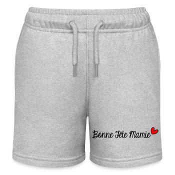 BONNE FÊTE MAMIE. SUPER MAMIE. MAMIE. MERE - Short de jogging enfant bio Stanley/Stella - gris chiné - Devant