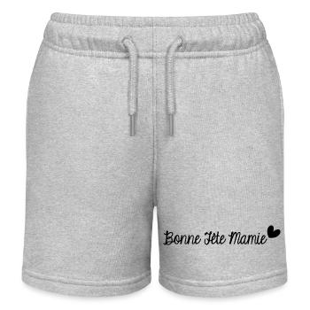 BONNE FÊTE MAMIE. SUPER MAMIE. MAMIE. FÊTE - Short de jogging enfant bio Stanley/Stella - gris chiné - Devant