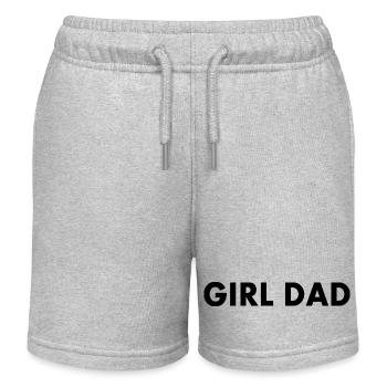 Girl dad - Short de jogging enfant bio Stanley/Stella - gris chiné - Devant