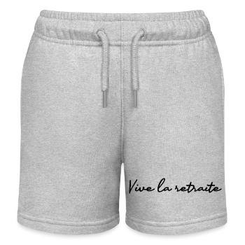 RETRAITE. RETRAITE. RETRAITEE. RETRAITE - Short de jogging enfant bio Stanley/Stella - gris chiné - Devant