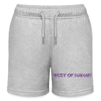 MOTHER's DAY. HAPPY MOTHER'S DAY. MOM. FEAST - Kids Organic Sweat Shorts by Stanley/Stella - heather grey - Front