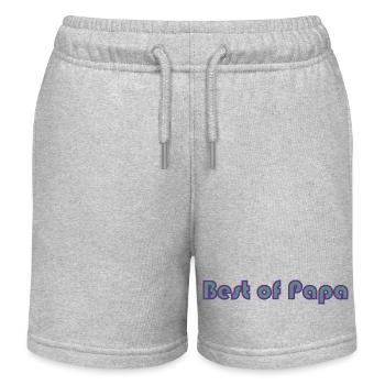 FATHERS DAY. HAPPY BIRTHDAY DAD. DAD. HAPPY HOLIDAY. - Kids Organic Sweat Shorts by Stanley/Stella - heather grey - Front