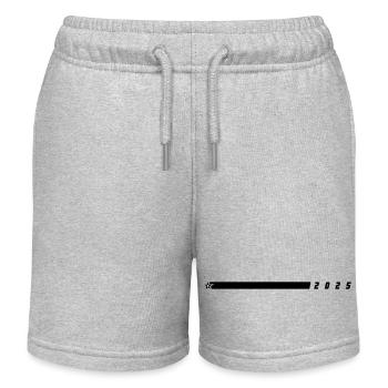 Ligne 2025 - Short de jogging enfant bio Stanley/Stella - gris chiné - Devant