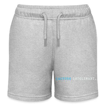 Laktose Intoleranz Blähungen Milch Allergie - Kinder Organic Joggingshorts Mini Bolter von Stanley/Stella - Grau meliert - Vorne