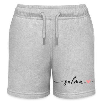 Salma Name Kalligrafie Schrift - Kinder Organic Joggingshorts Mini Bolter von Stanley/Stella - Grau meliert - Vorne