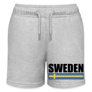 Schweden - Kinder Organic Joggingshorts Mini Bolter von Stanley/Stella - Grau meliert - Vorne