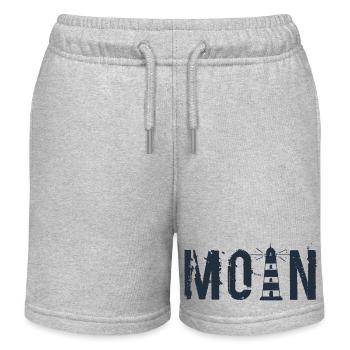 Moin - Leuchtturm - Kinder Organic Joggingshorts Mini Bolter von Stanley/Stella - Grau meliert - Vorne