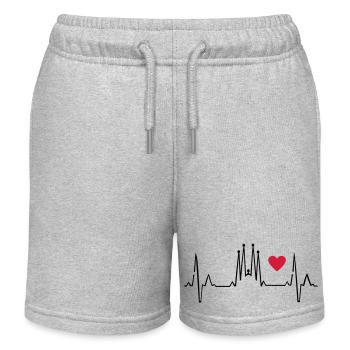 Barcelona - Kinder Organic Joggingshorts Mini Bolter von Stanley/Stella - Grau meliert - Vorne