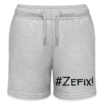 #Zefix! - Kinder Organic Joggingshorts Mini Bolter von Stanley/Stella - Grau meliert - Vorne