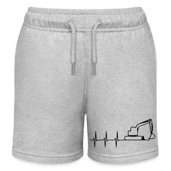 dragage de cœur - Short de jogging enfant bio Stanley/Stella - gris chiné - Devant