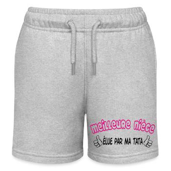 Best Niece - Kids Organic Sweat Shorts by Stanley/Stella - heather grey - Front
