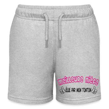 Best Niece - Kids Organic Sweat Shorts by Stanley/Stella - heather grey - Front