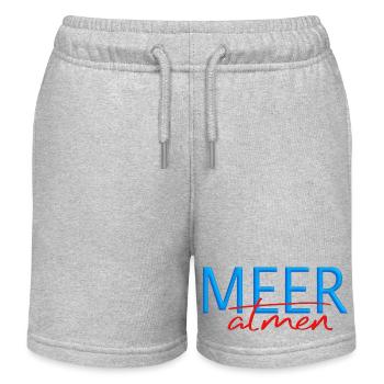 Meer atmen - Kinder Organic Joggingshorts Mini Bolter von Stanley/Stella - Grau meliert - Vorne