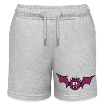 Vampire Bat - Kids Organic Sweat Shorts by Stanley/Stella - heather grey - Front