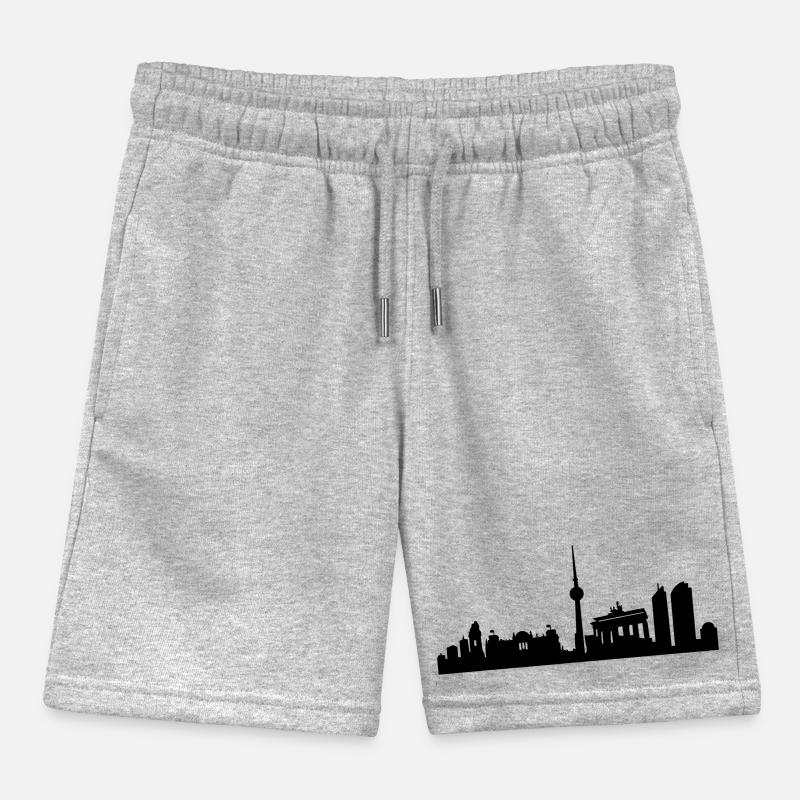 Skyline_Berlin_2 Short de jogging enfant bio Stanley/Stella